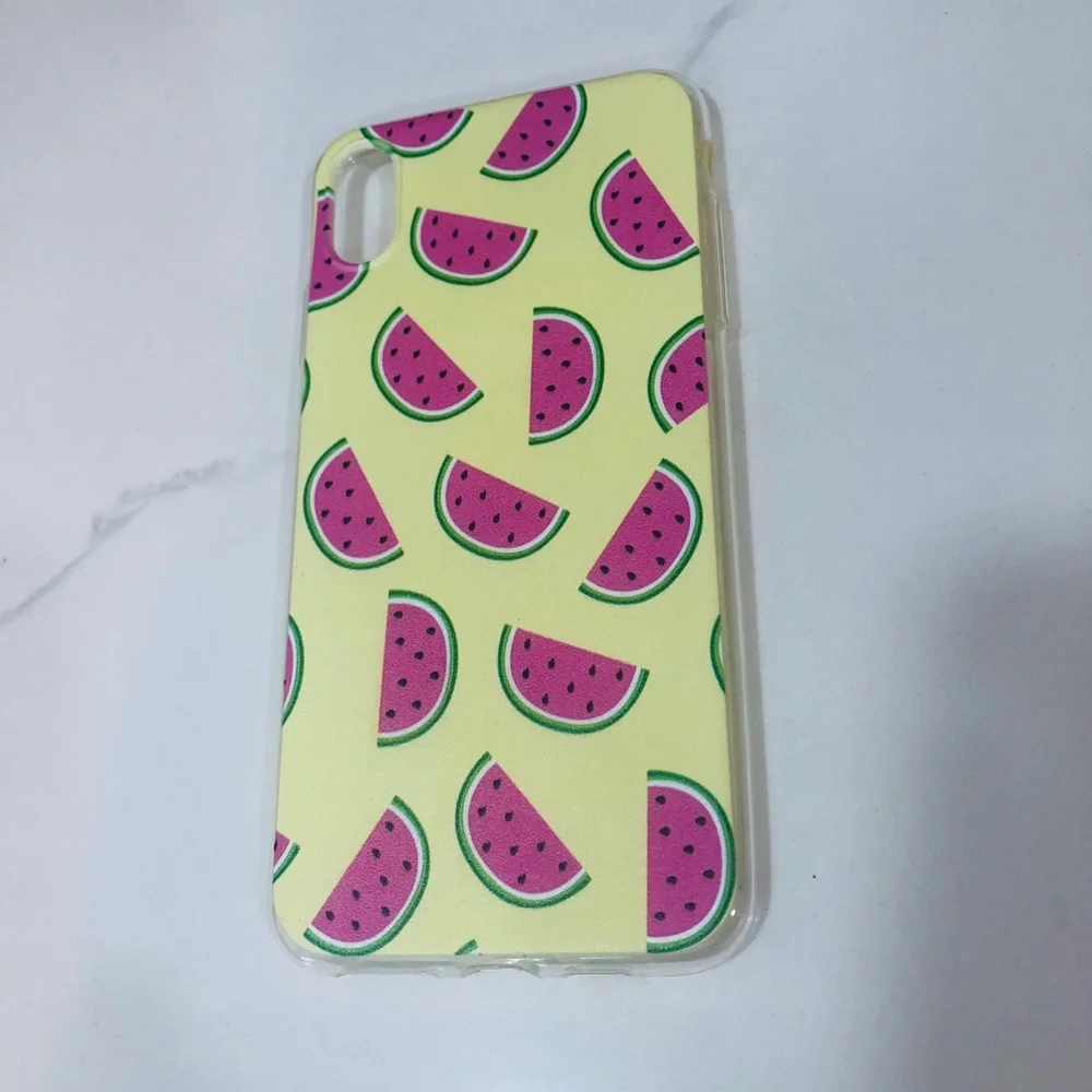 NEW Watermelon Pattern Phone Case - Pink and Yellow - for iPhone XS Max